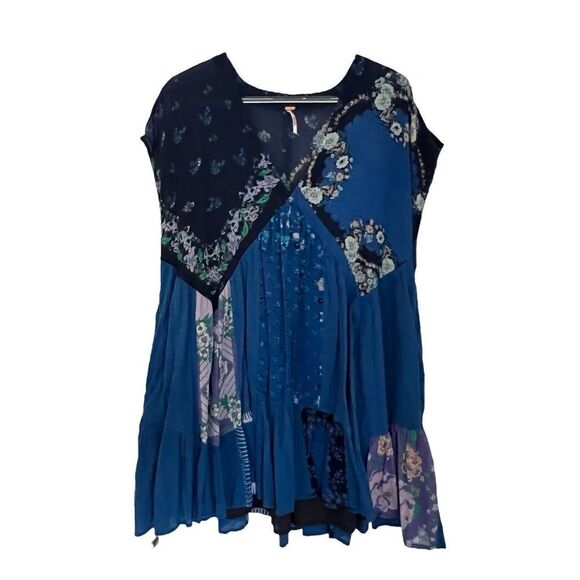 Free People Mended with Scarves Mini Dress, Small, Like New - Picture 4 of 4